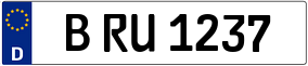 Trailer License Plate